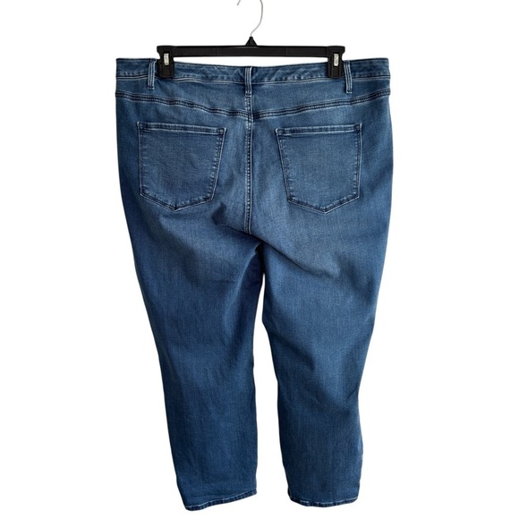 Talbots Womens Plus Size 18W Stretch Denim Cropped Jeans High-Waist Jegging Crop - Picture 2 of 14
